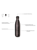 Echtwerk Trinkflasche "Shiny" 750 ml in Schwarz