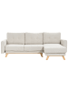 Beliani Ecksofa SIRO in Beige/Braun - (W) 240 x (H) 95 x (L) 142 cm