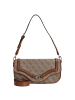 Guess Dea Flap - Schultertasche (coal logo) in latte logo