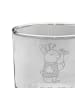 Mr. & Mrs. Panda Whiskey Glas Fische Astrologie mit Spruch in Transparent