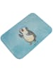 Mr. & Mrs. Panda Badteppich Pinguin Duschen ohne Spruch in Eisblau