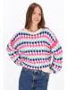 myMo Sweater in turquoise multicolor