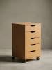 KADIMA DESIGN Rollcontainer 33x64x38cm Buche MDF-Holz, Bürocontainer