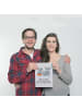 Mr. & Mrs. Panda Bild Koala Familie mit Spruch in Grau Pastell