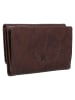mano Donna Aurona Geldbörse RFID Leder 14,5 cm dunkelbraun