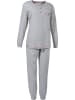 Erwin Müller Single-Jersey Schlafanzug in hellgrau meliert