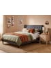 Beliani Doppelbett SAVERNE in Grau/Braun - (W) 177 x (H) 100 x (L) 228 cm
