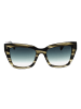 Bulget Frauen Sonnenbrille Schmetterling Olive