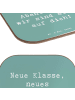 Mr. & Mrs. Panda Tisch-Untersetzer Spruch Erster Schultag Abente... in Meeresbrise