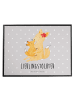 Mr. & Mrs. Panda tischauflage Fuchs Mama mit Spruch in Grau Pastell
