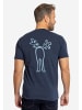 elkline T-Shirt Rudolf in darkblue - ashblue