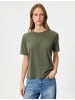 KOTON T-shirt in Khaki
