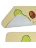 Mr. & Mrs. Panda Badezimmerteppich Avocado Kern rollt ohne Spruch in Gelb Pastell