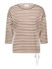 Betty Barclay Strickpullover mit U-Boot-Ausschnitt in Patch Cream/Brown