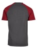 DEF T-Shirts in anthracite/burgundy