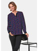 GOLDNER Kurzgröße:  Bluse Moderne Druckbluse in legerer Form in bunt / gemustert