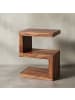 KADIMA DESIGN Beistelltisch MUMBAI Massivholz S Cube 60cm hoch in Massivholz