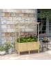 Outsunny Hochbeet 110L x 60B x 152H cm Naturholz