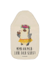 Mr. & Mrs. Panda Wärmflasche Pinguin Kokosnuss mit Spruch in Weiß