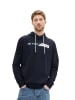 Tom Tailor Sweatshirt PRINTED HOODIE in Blau