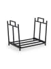 relaxdays Kaminholzregal in Schwarz - (B)45 x (H)41 x (T)33 cm