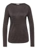 Street One Langarmshirt in schoko silber - 0001