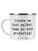Mr. & Mrs. Panda Kaffeebecher Spruch Selbstvertrauen stärken mit... in Weiß