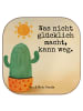 Mr. & Mrs. Panda Getränkeuntersetzer Kaktus Sonne Design mit Spruch in Weiß