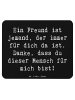 Mr. & Mrs. Panda Mouse Pad Spruch Freund fürs Leben mit Spruch in Schwarz