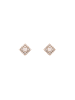 faina Women Stud Earrings in Rose Gold