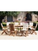 Beliani 8er-Set Auflagen MAUI PREMIUM in Beige