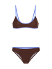 LSCN BY LASCANA Bustier-Bikini in brown-blue