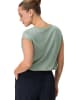 Zero  Shirt mit Wasserfallausschnitt in Iceberg Green