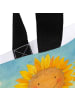 Mr. & Mrs. Panda Tasche Blume Sonnenblume Design ohne Spruch in Weiß