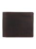 Greenburry Tornado Geldbörse RFID Schutz Leder 13 cm in teak brown