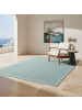 KADIMA DESIGN Teppich Outdoor Waschbar Einfarbig DAFNE Strapazierfähig OEKO-TEX in Blau