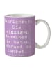Mr. & Mrs. Panda Cappuccinotasse Spruch Fahrlehrer Engel mit Spruch in Lavendeltraum