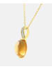 Diamant L'éternel Halskette mit Anhänger aus 375 Gelbgold mit 1.94 Karat Diamant mit Citrin in ...