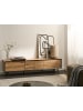Beliani TV-Schrank SILVERTON in Braun/Schwarz - (W) 180 x (H) 46 x (L) 37 cm