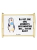 Mr. & Mrs. Panda Serviertablett Pinguin Lolli mit Spruch in Weiß