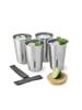 Black+Blum BLACK+BLUM | Becher-Set, TO-GO LUNCH, edelstahl, 4er Set