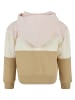 Urban Classics Urban Classics Damen Girls Oversized 3-Tone Hoody in pink/whitesand/unionbeige
