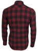 Urban Classics Flanell-Hemden in blk/burgundy
