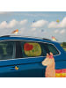 Mr. & Mrs. Panda Autofenster Sonnenschutz Blume Mohnblume Design... in Weiß