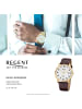 Regent Analog-Armbanduhr Regent Lederarmband braun mittel (ca. 39mm)