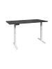 58 aufm Kessel SCHREIBTISCH höhenverstellbar elektrisch Edithe 200x100 weiß/schwarzstahl