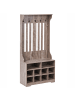 Beliani Schuhschrank DENILIQUIM in Braun - (W) 80 x (H) 170 x (L) 35 cm