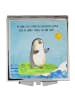 Mr. & Mrs. Panda Kleiner Spiegel Pinguin Surfer mit Spruch in Eisblau