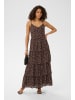 Kaffe Kleid KAlorinda Tight fit in Seal Brown/Turtledove Dot