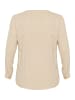 KAFFE curve Langarm-Bluse KChella in Feather Gray